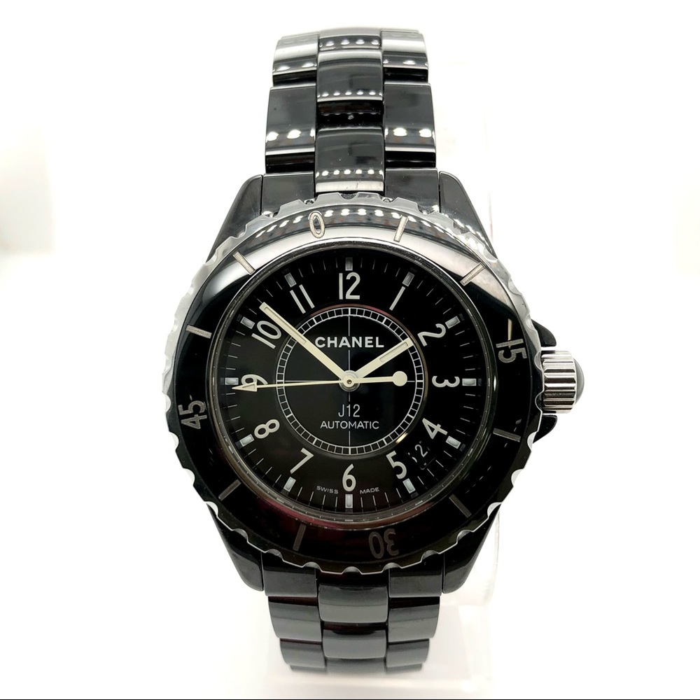 CHANEL J12 Automatic Black Ceramics & Steel Watch